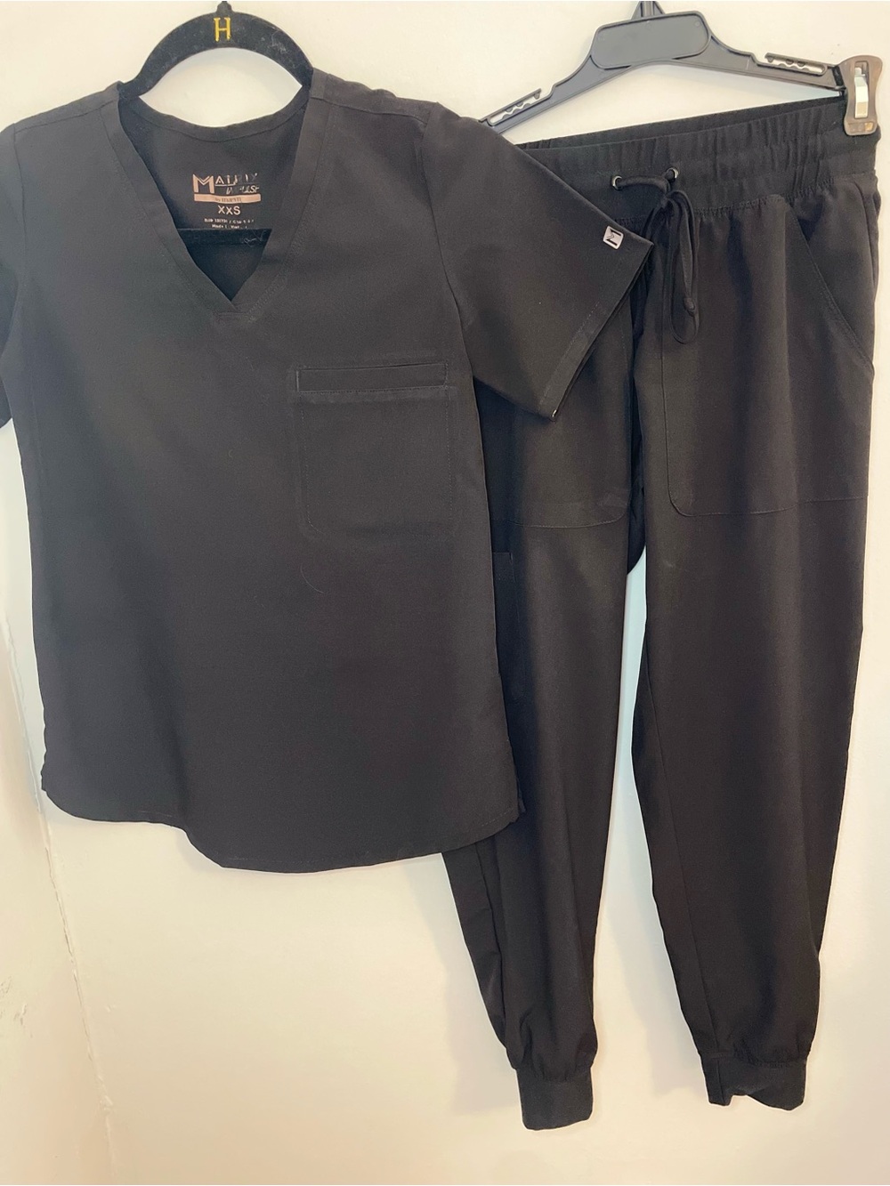 MAevn Women's Black Scrub Jogger Pants